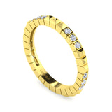 STUDDED STACKABLE DIAMOND RING