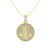 Libra Zodiac Medallion Necklace