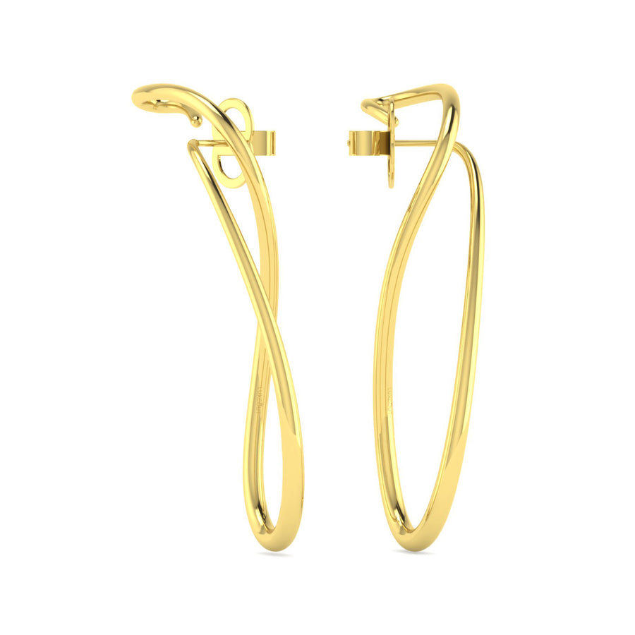 MARAL FREE FORM GOLD EARRINGS